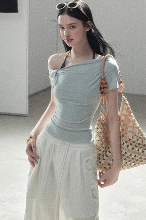 Asymmetrical Off-Shoulder Top