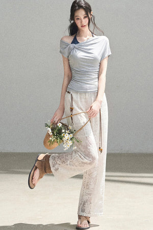 Asymmetrical Off-Shoulder Top