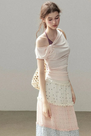 Asymmetrical Off-Shoulder Top