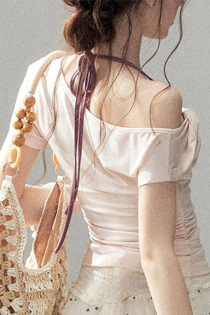 Asymmetrical Off-Shoulder Top