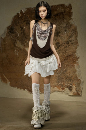 Asymmetrical Retro Vest