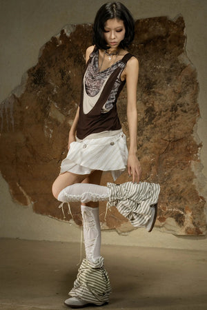 Asymmetrical Retro Vest