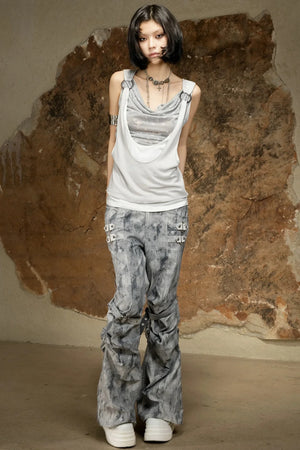 Asymmetrical Retro Vest