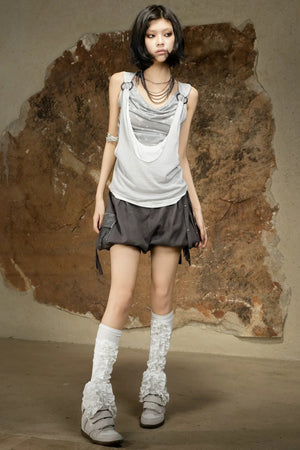 Asymmetrical Retro Vest