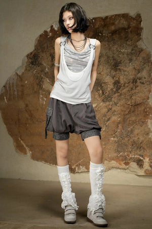 Asymmetrical Retro Vest