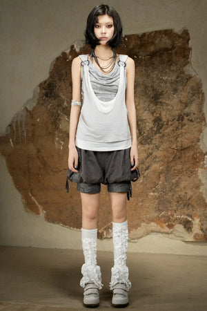 Asymmetrical Retro Vest