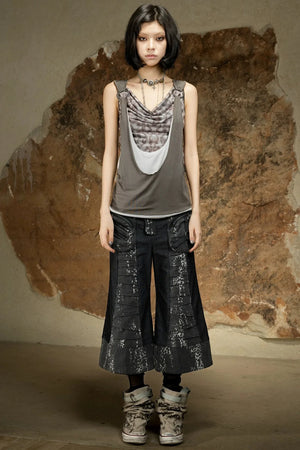 Asymmetrical Retro Vest