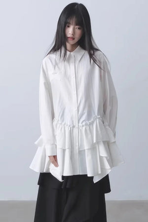 Asymmetrical Ruffled Dress