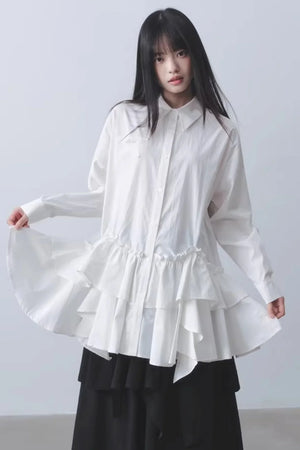 Asymmetrical Ruffled Dress