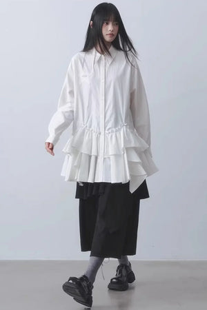 Asymmetrical Ruffled Dress