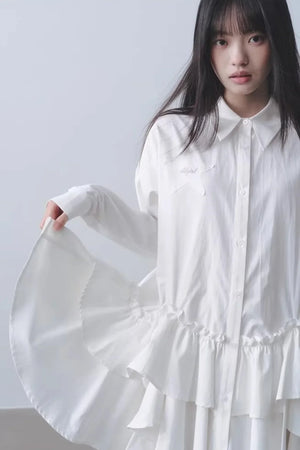 Asymmetrical Ruffled Dress