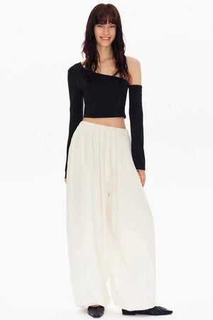 Asymmetrical Shoulder Crop Top
