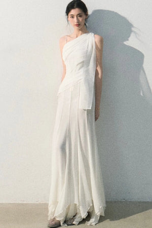 Asymmetrical Shoulder-Cut Tank Top