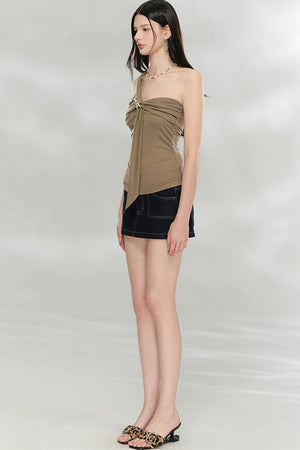 Asymmetrical Starfish Tube Top