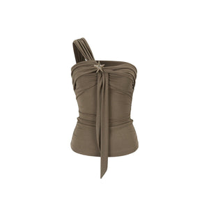 Asymmetrical Starfish Tube Top