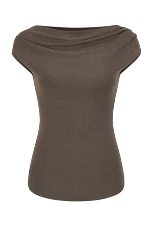 Asymmetrical Tencel Wool Top