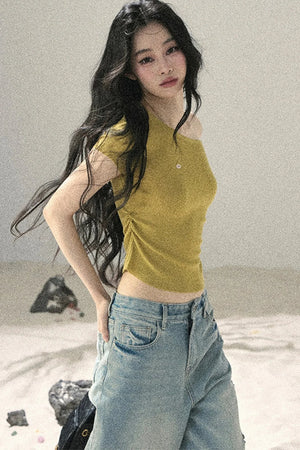 Asymmetrical Twist Summer Top