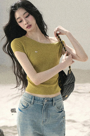 Asymmetrical Twist Summer Top