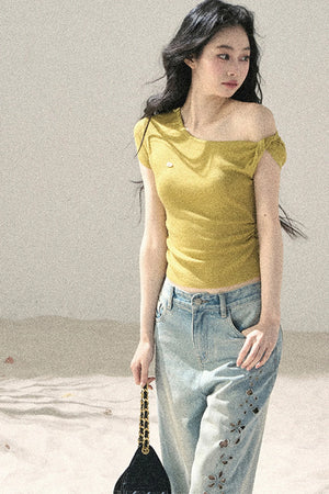 Asymmetrical Twist Summer Top