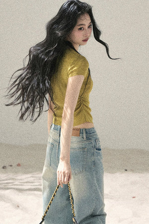 Asymmetrical Twist Summer Top