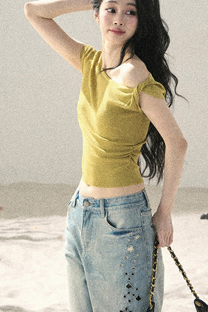 Asymmetrical Twist Summer Top