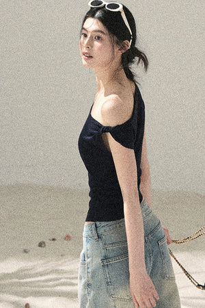 Asymmetrical Twist Summer Top