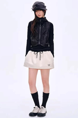Asymmetrical Wool Blend Blouse