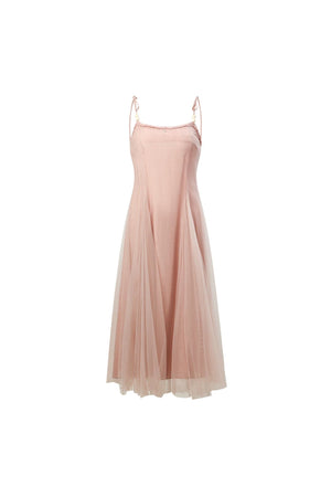 Atmospheric Pink Mesh Dress