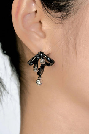 Atomic Butterfly Flower Earrings