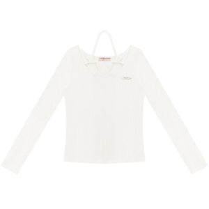 Autumn Bow Halterneck Slimming Top