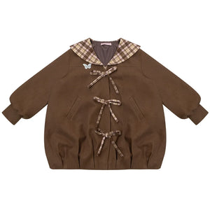 Autumn Doll Brown Woolen Coat