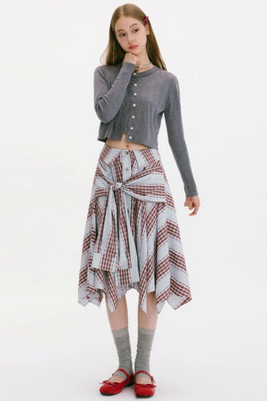 Autumn Flower Knitted Cardigan