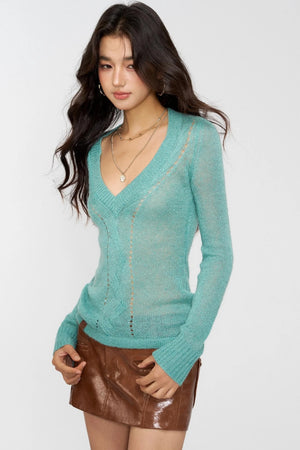 Autumn Glitter Knit Sweater