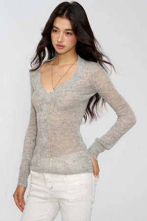 Autumn Glitter Knit Sweater