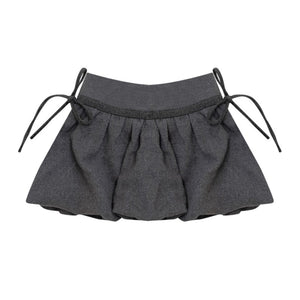 Autumn High-Waisted Woolen A-Line Skirt