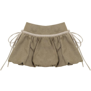 Autumn High-Waisted Woolen A-Line Skirt