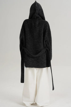 Autumn Hooded Woolen Coat