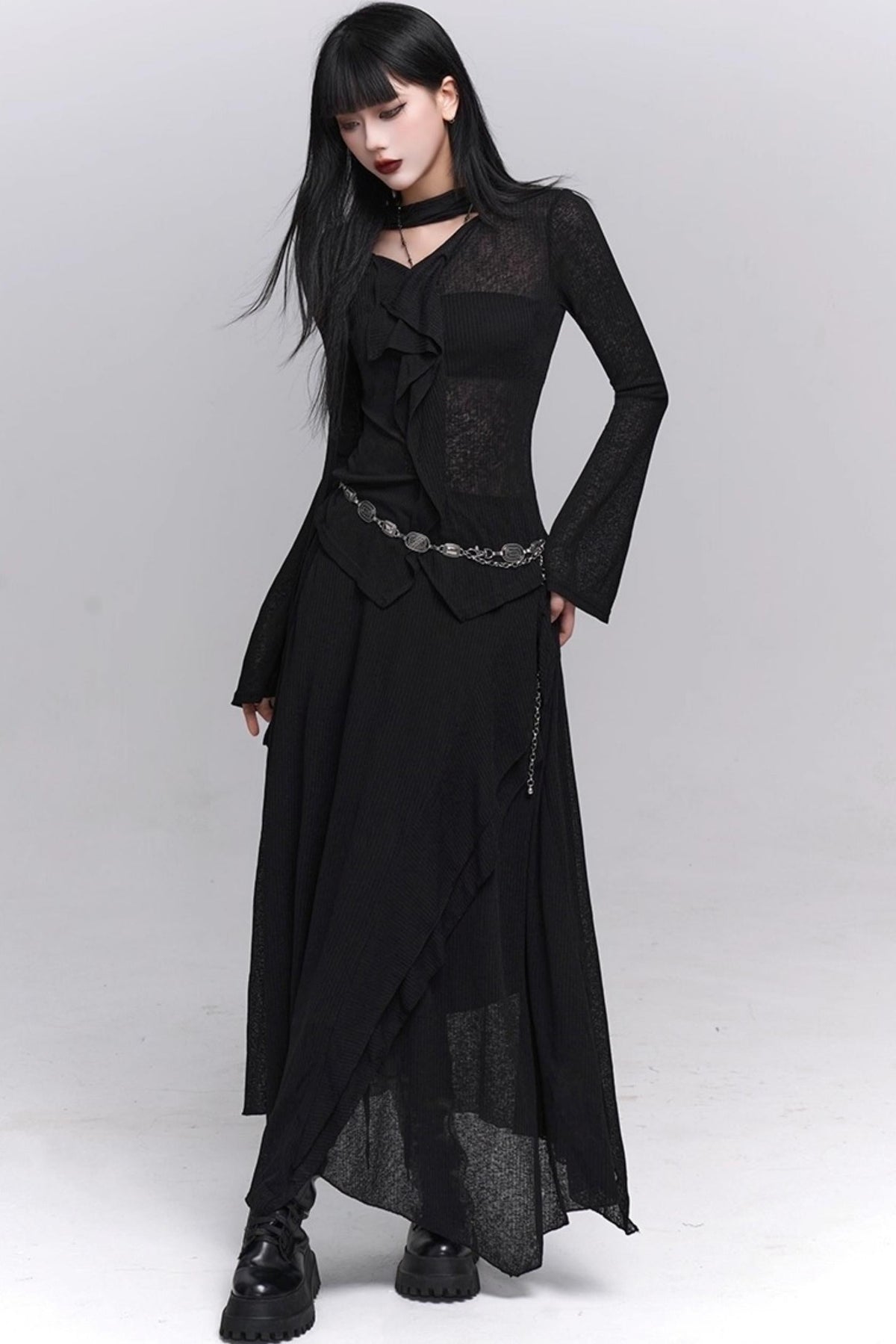 Autumn Korean Suit Skirt Set-Up