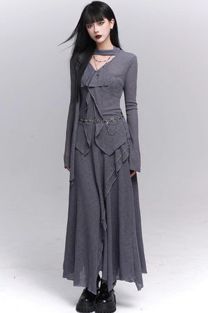 Autumn Korean Suit Skirt Set-Up