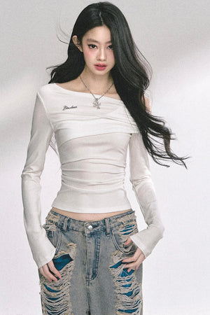 Autumn Lace Shoulder Top