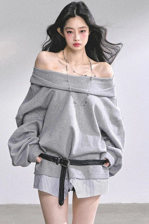 Autumn Oversized Hooded Sweatshirt