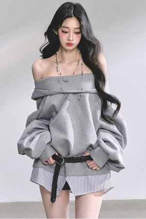 Autumn Oversized Hooded Sweatshirt