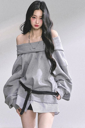 Autumn Oversized Hooded Sweatshirt