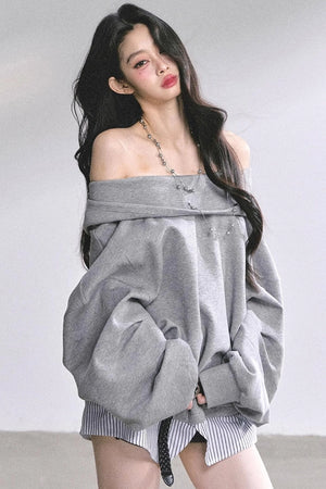 Autumn Oversized Hooded Sweatshirt