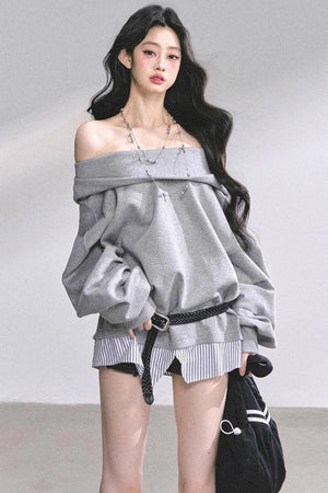 Autumn Oversized Hooded Sweatshirt