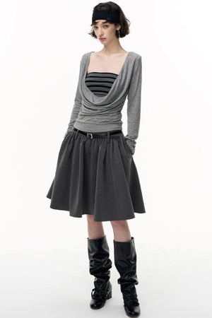 Autumn Pleated Skirt