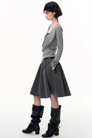 Autumn Pleated Skirt