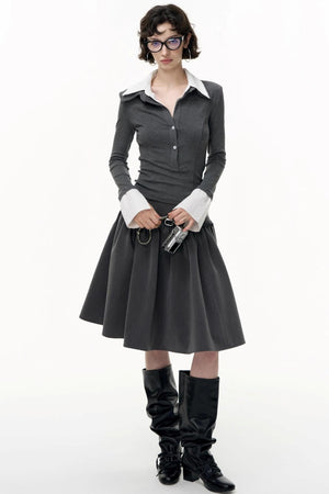 Autumn Pleated Skirt