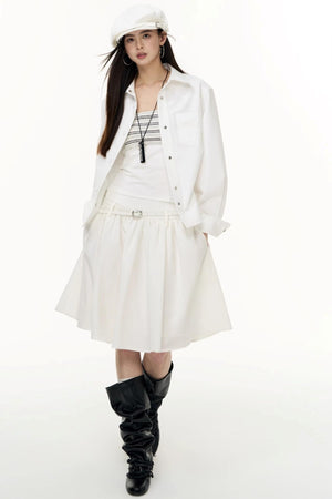 Autumn Pleated Skirt