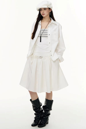 Autumn Pleated Skirt
